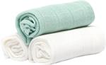 LES ENFANTS Snuttefilt 100% bambufiber grön/mint, 3 st