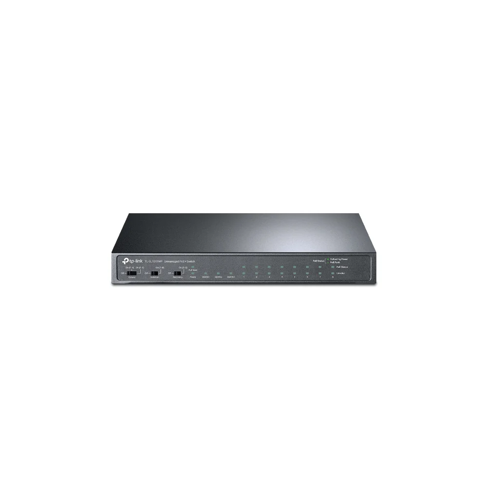 TP-Link TL-SL1311MP8-Port 10/100Mbps + 3-Port Gigabit Desktop Switch med 8-Port PoE+