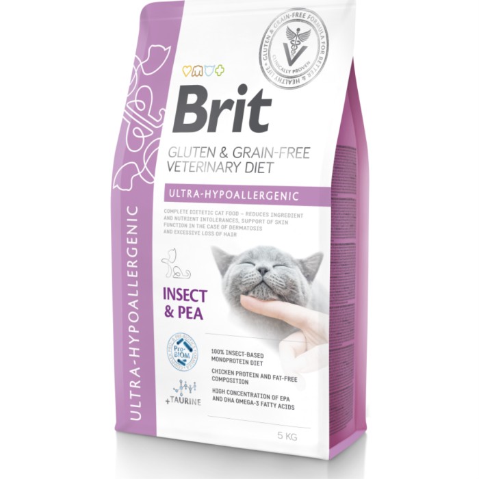 Brit GF Vet Diets Cat Ultra-Hypoallergenic 5 kg