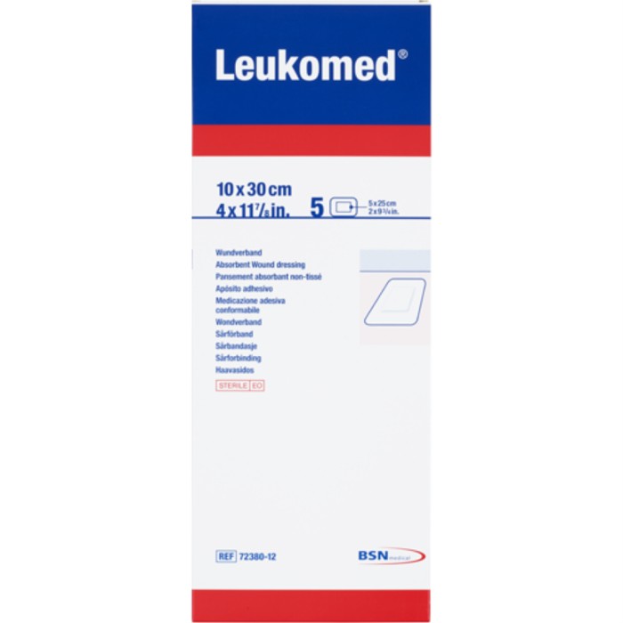 Leukoplast Leukomed Snabbförband 10 x 30 cm, 5 st