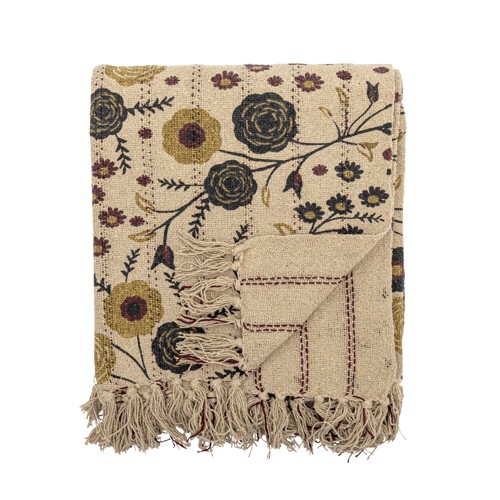 Bloomingville - Eydis Throw - Nature - Recycled Cotton