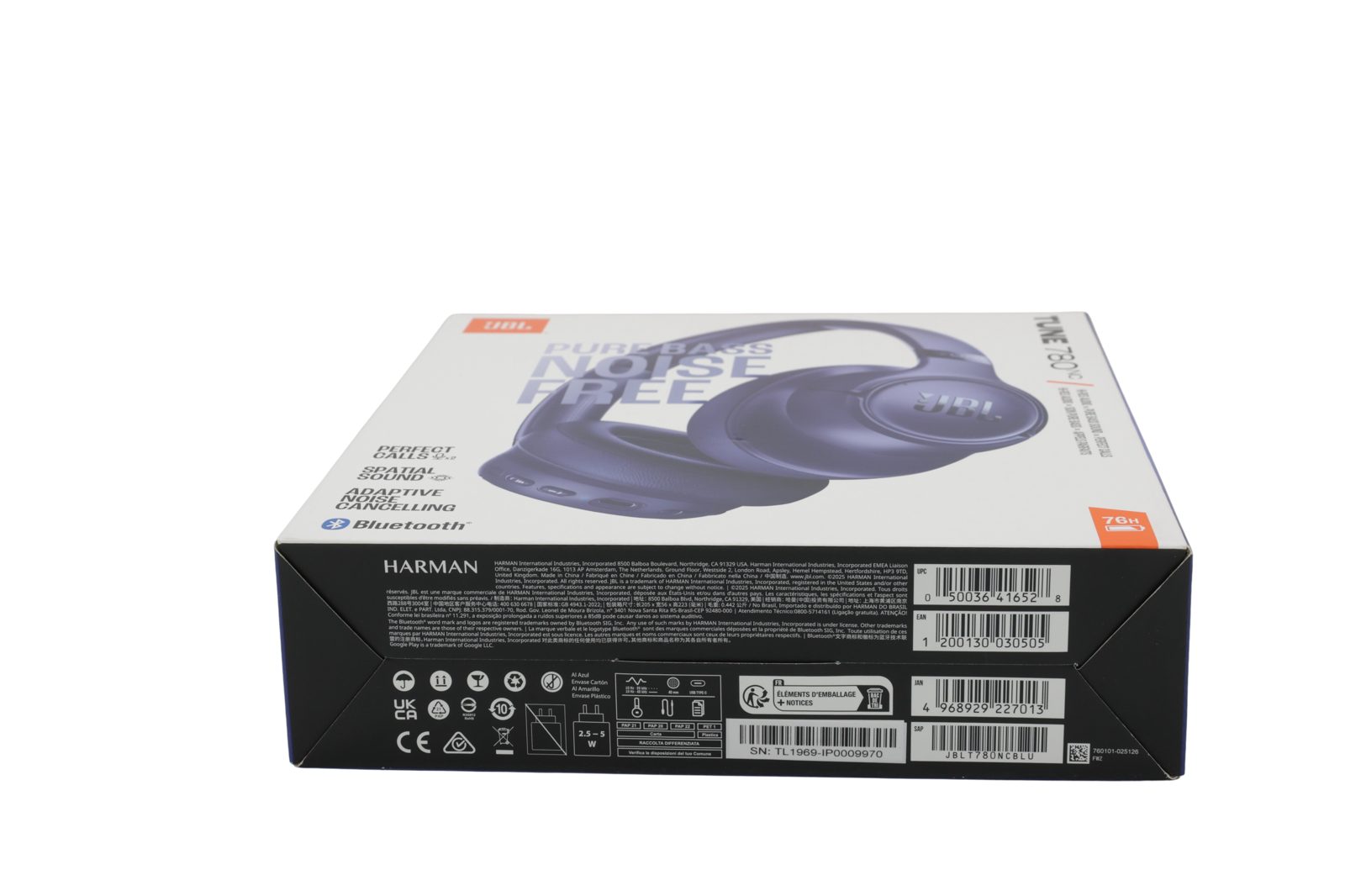 JBL Tune 780NC trådlösa ANC hörlurar, blå, bild 3