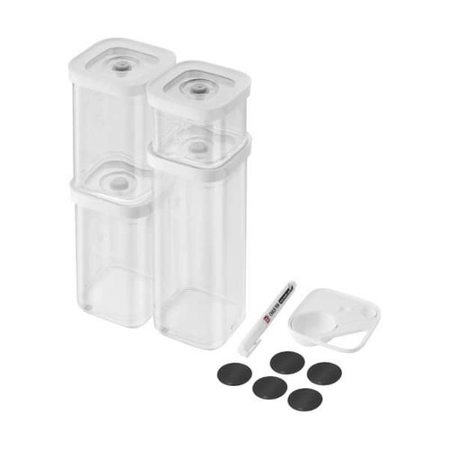 Zwilling - Fresh & Save, CUBE Set - transparent-white - S / 6-pcs