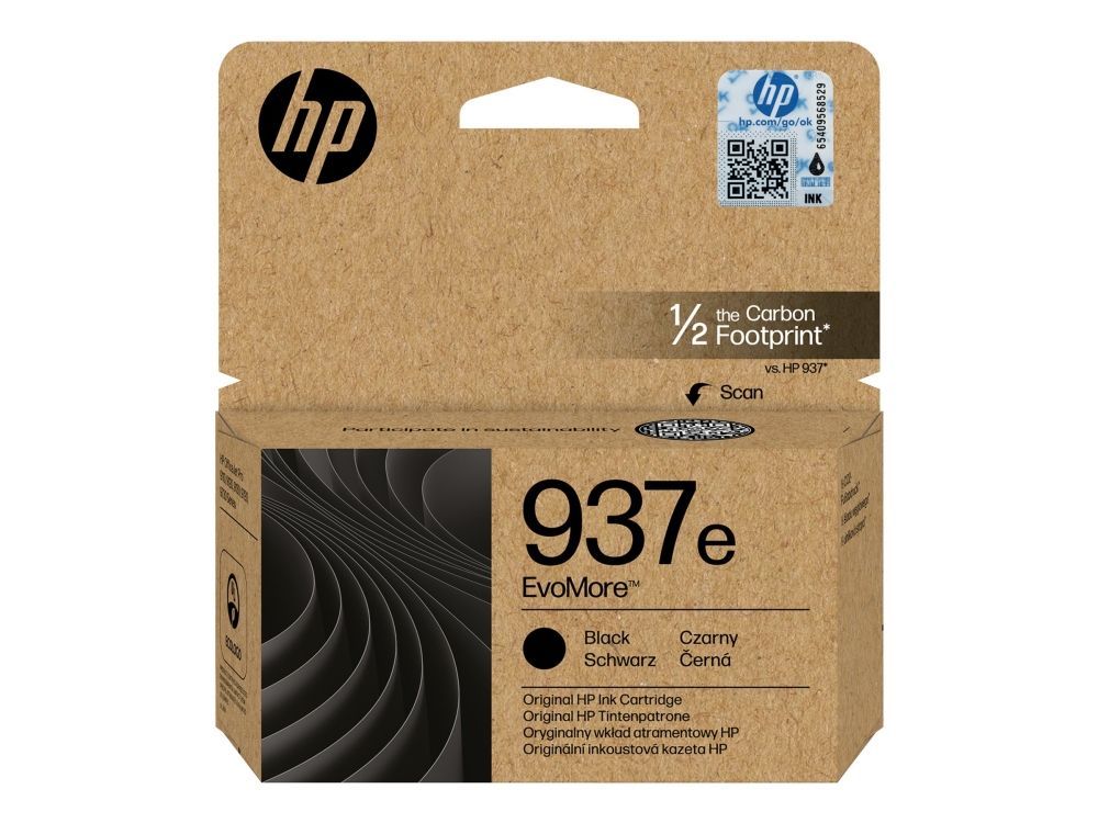 HP 937e EvoMore - Svart - original - bläckpatron - för Officejet Pro 9122e, 9125e, 9135e, 9720E, 9730e