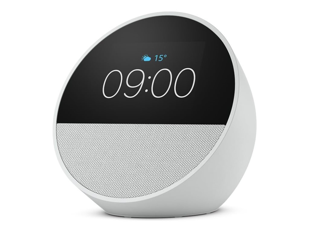 Amazon Echo Spot (2024) smart väckarklocka Wi-Fi Bluetooth, vit