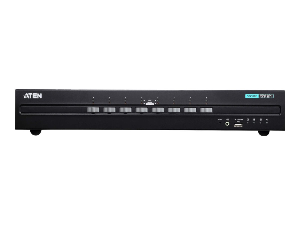 ATEN CS1148H - PSS PP v3.0 Compliant - omkopplare för tangentbord/video/mus/ljud - 8 x KVM/ljud - 1 lokal användare - skrivbordsmodell