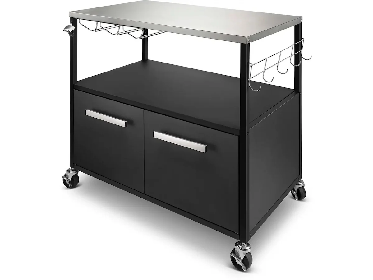 Austin and Barbeque AABQ - Trolley Table Open With Doors