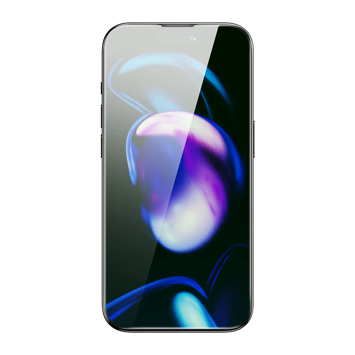 Baseus Härdat glas för iPhone 14 Pro med blåljusfilter och 0,3 mm högtalarskydd + monteringsram, bild 2