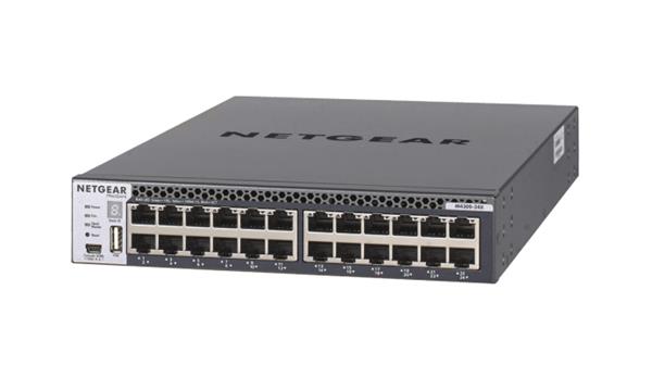 Netgear ProSafe M4300-24X, 24-port 10Gbe + 4xSFP 10Gbe, rackmonterad, bild 2