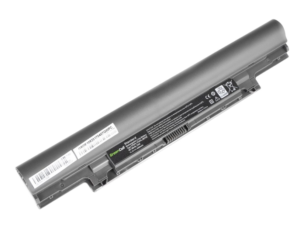 Green Cell - Batteri för bärbar dator (likvärdigt med: Dell 7WV3V, Dell JR6XC, Dell YFDF9) - litiumjon - 6-cells - 4400 mAh - grå - för Dell Latitude 3340