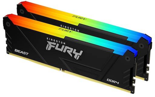 Kingston FURY Beast 16GB DDR4 3600MHz DIMM RGB - CL17, Kit of 2, bild 2