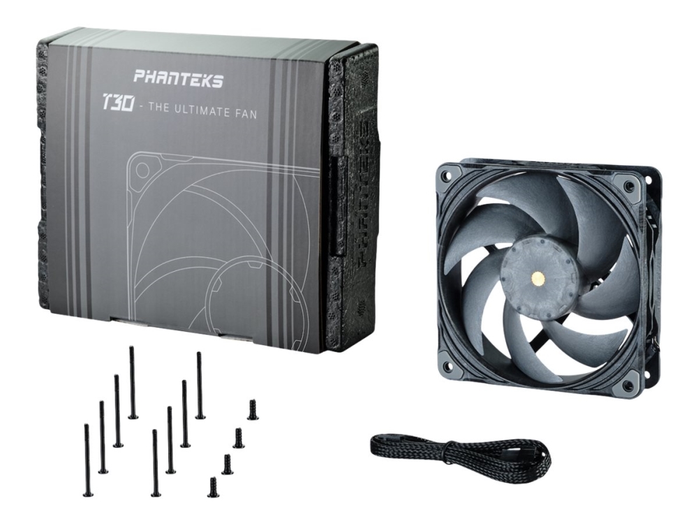 Phanteks T30 120mm PWM-fläkt (svart)