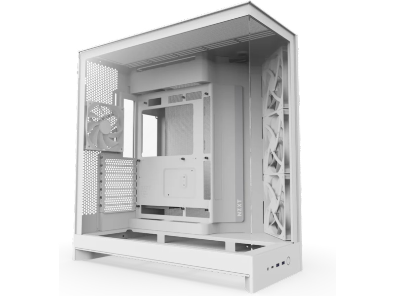 NZXT H9 Flow 2025 Vit, bild 4