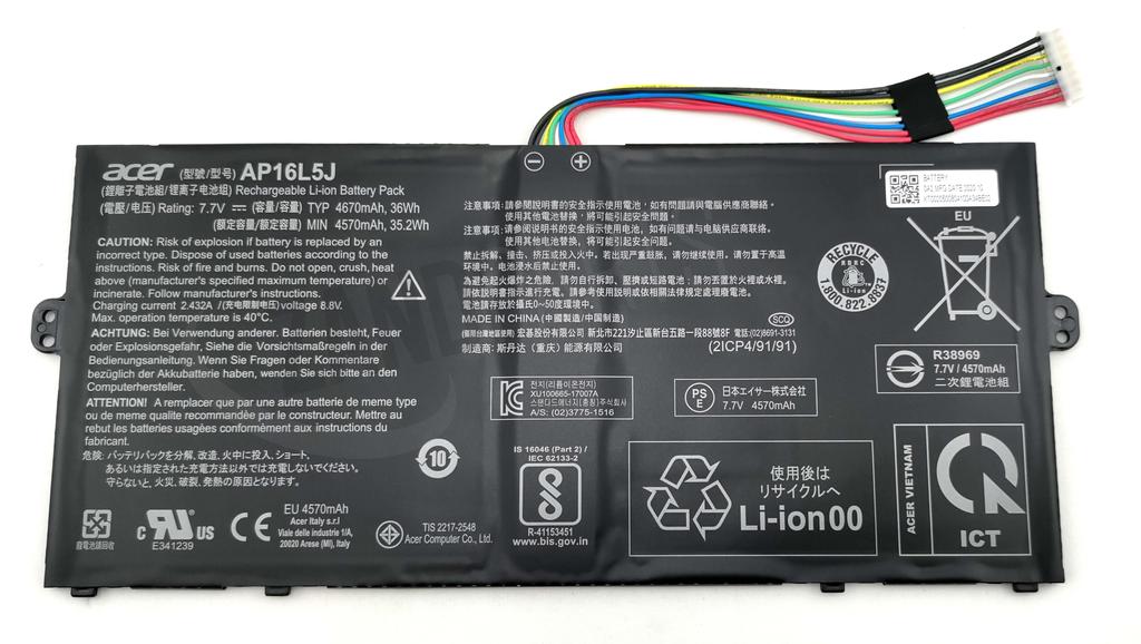 Batteri Acer Li-Polymer 4670mA Main, passar bl.a. Acer Swift SF514-52T, bild 2