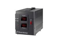 PowerWalker AVR 2000/SIV spänningsregulator 2000 VA 1600 W 2 uttag, svart