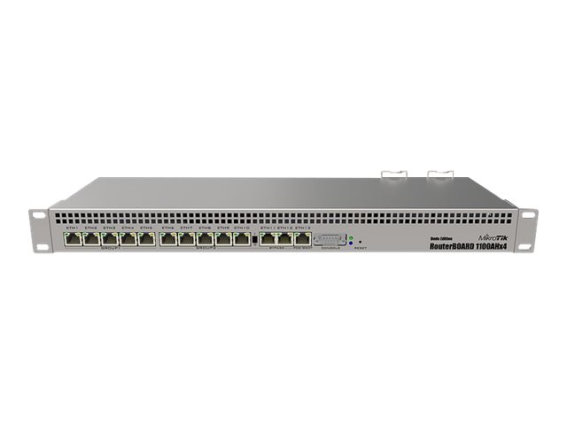 MikroTik RouterBOARD RB1100AHx4 - Dude Edition - router 13-ports-switch - 1GbE - rackmonterbar