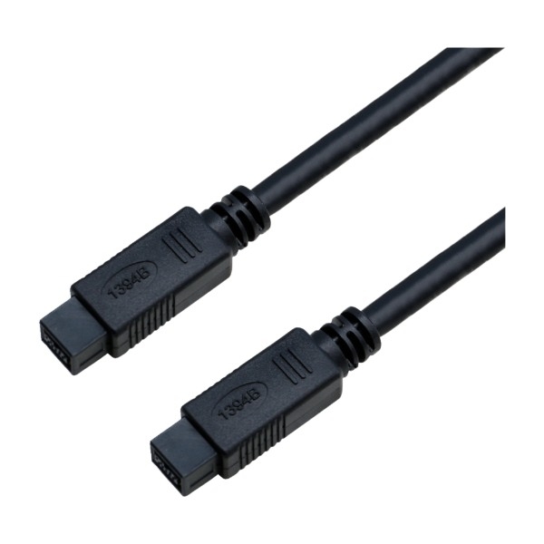 Eletra IEEE 1394B 9P hane 1M kabel, svart