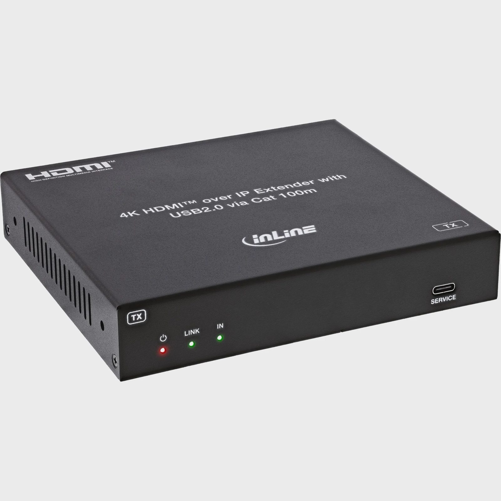 InLine 57886I, Transmitter, Kabel, 100 m, 3840 x 2160 pixlar, 60 hz, 12 bit