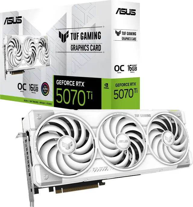 ASUS GeForce RTX 5070 Ti 16GB TUF Gaming White OC, bild 5