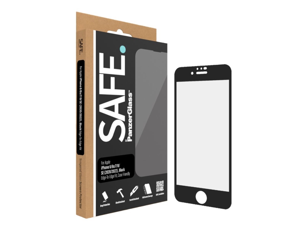 SAFE by PanzerGlass - Screen Protector - Apple iPhone 8, 7, 6, 6s - Edge-to-Edge, bild 4