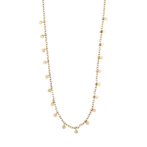 PILGRIM - PANNA Coin Necklace - Gold Plated - 40 cm + 9 cm Extension