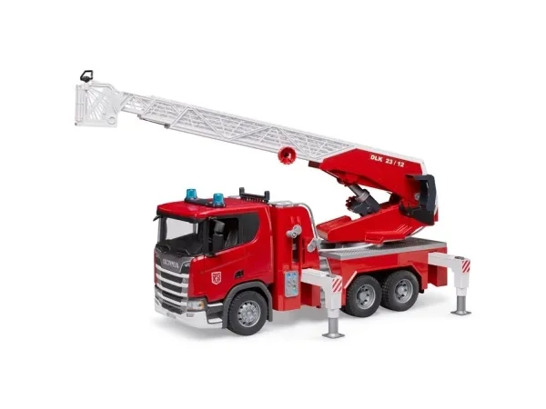 Bruder Scania Super 560R Brandbil med stege, vattenpump och ljus & ljudmodul