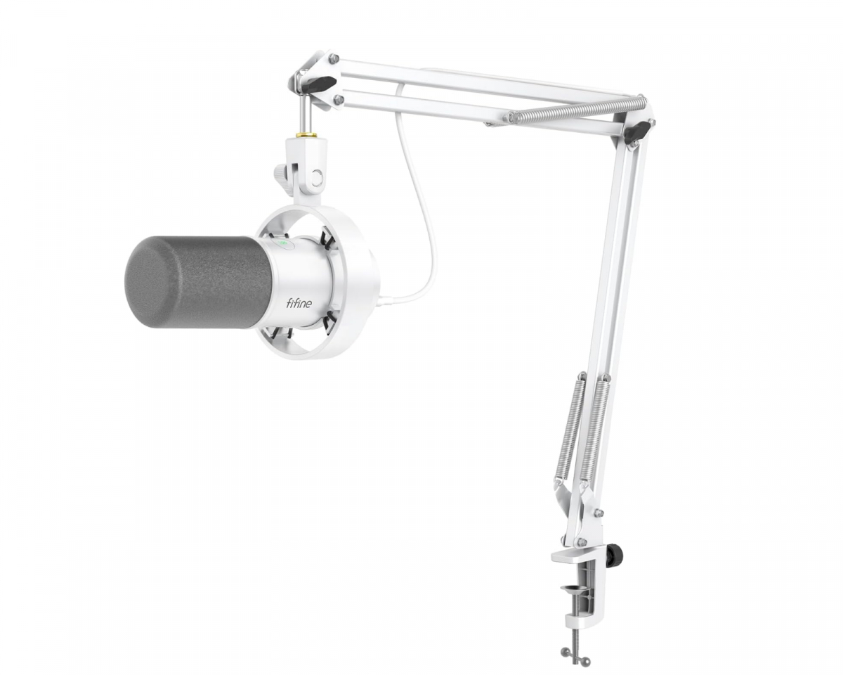 Fifine AmpliTank K688 USB/XLR Dynamisk Mikrofon - Vit