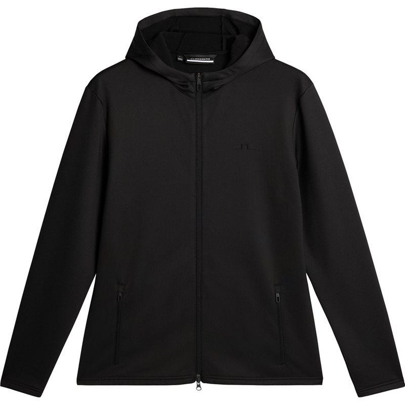 J.Lindeberg Aerial Full Zip Hood Black - S