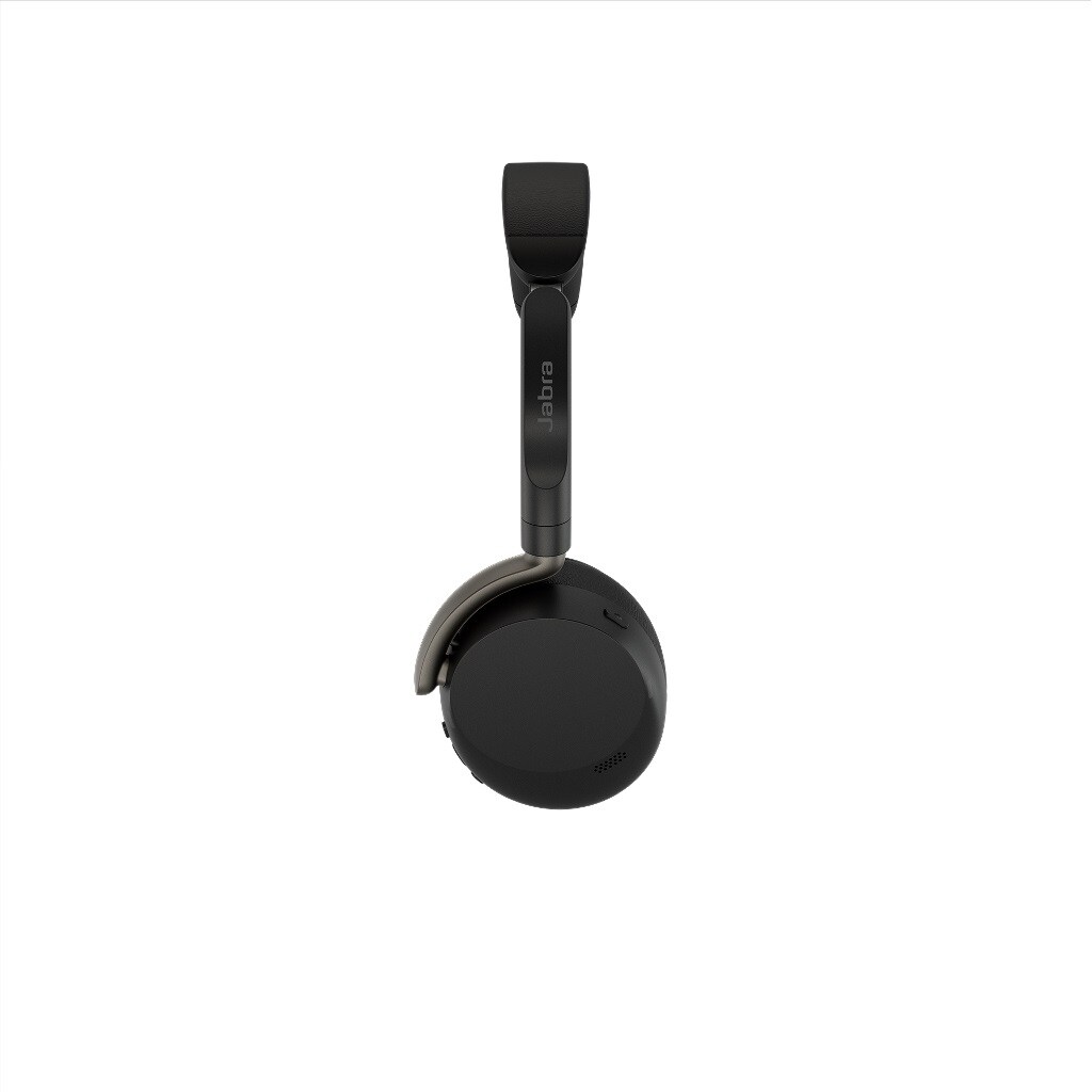 Jabra Evolve3 65 Flex UC - Headset - på örat - Bluetooth - trådlös, kabelansluten - aktiv brusradering - USB-A via Bluetooth-adapter, USB-C - svart - Zoomcertifierad, Works With Google Meet, MFi-certifierad, Optimerad för UC, bild 2