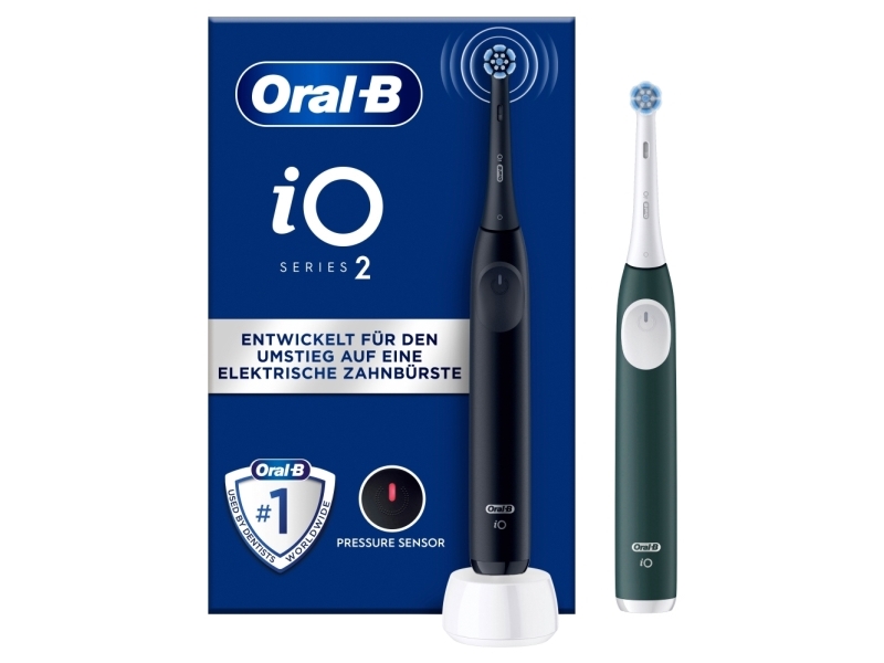 Oral-B iO2 Duo eltandborste, Night Black & Forest Green, bild 5