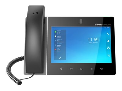 Grandstream GXV3480 - IP-videotelefon - med digital kamera, Bluetooth interface - IEEE 802.11a/b/g/n/ac/ax (Wi-Fi) / Bluetooth 5.0 - 12-riktad samtalsförmåg - SIP, RTCP, RTP, SRTP - 16 rader