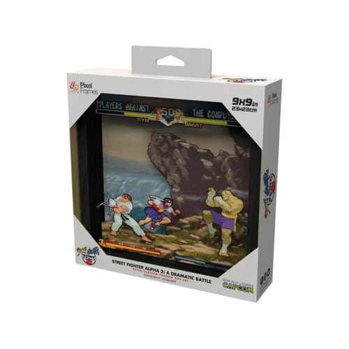 Pixel Frames Street Fighter Alpha 2 A Dramatic Battle 23x23cm