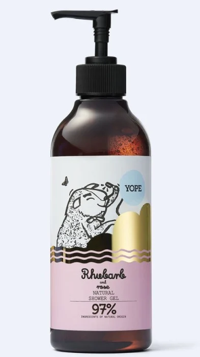 YOPE Botanical Shower Gel Rhubarb and Rose 400 ml