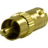 Adapter RCA ha till BNC ho, guldpläterad