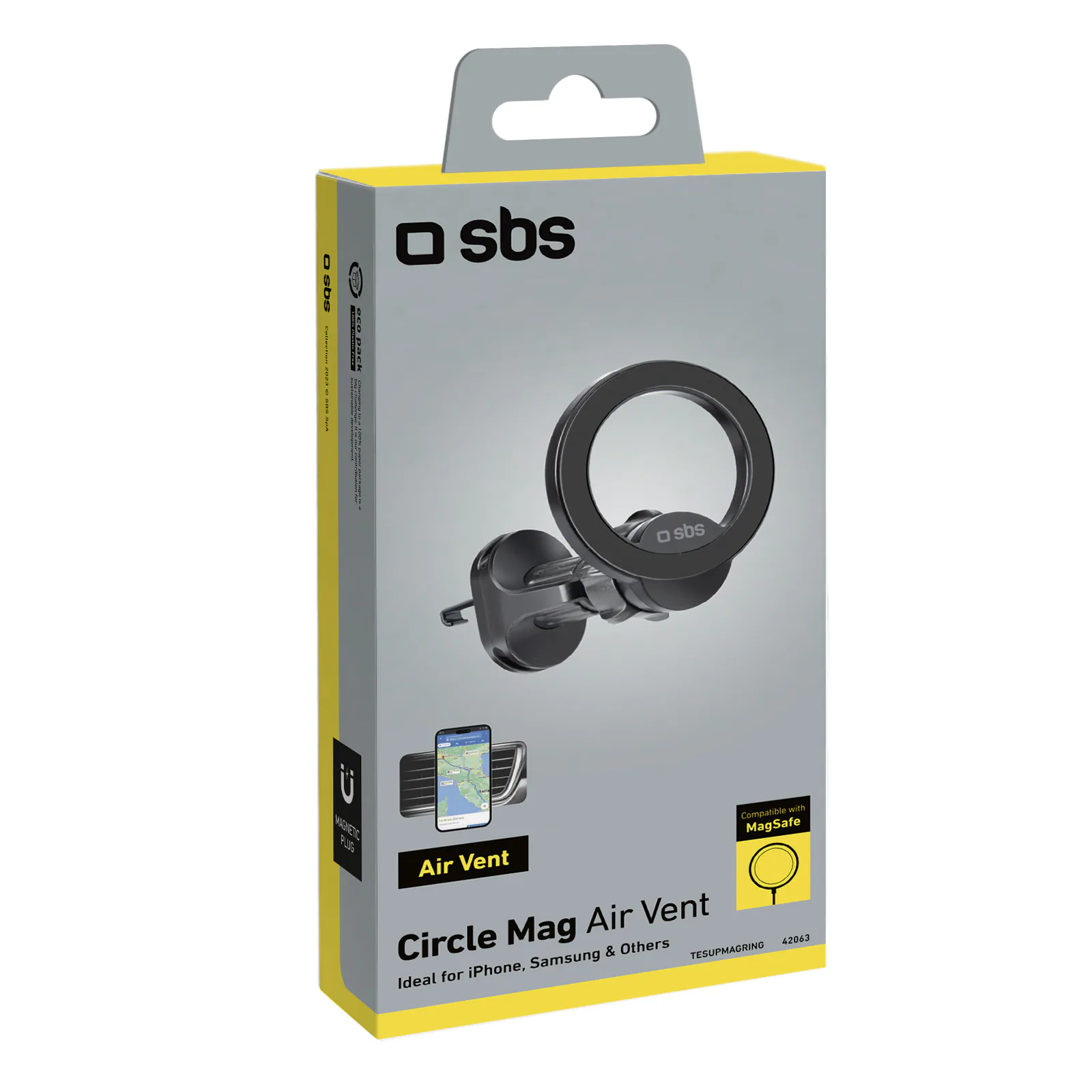 SBS TESUPMAGRING smartphonehållare kompatibel med MagSafe - svart, bild 2