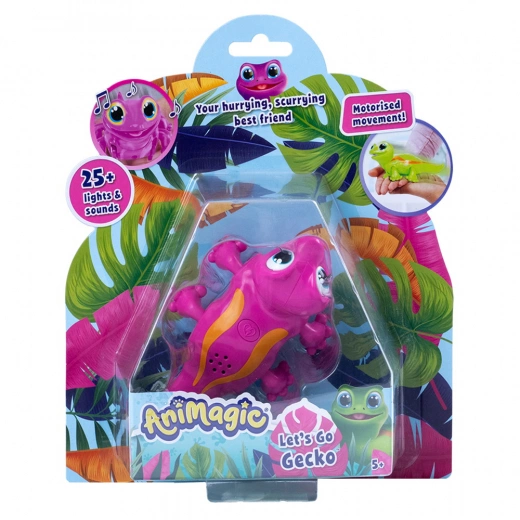 Animagic Lets Go Gecko - Rosa