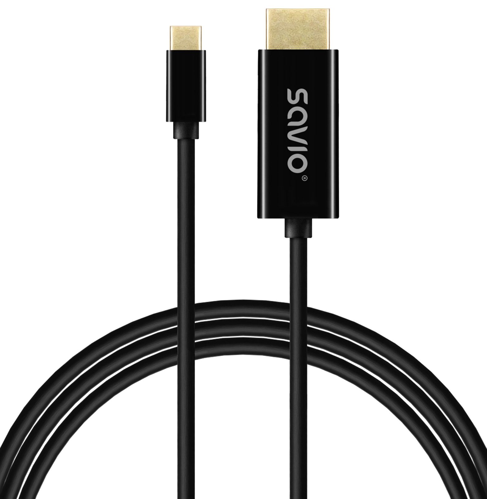 Savio Kabelis usb-c do hdmi cl-190 30hz, 1m plast