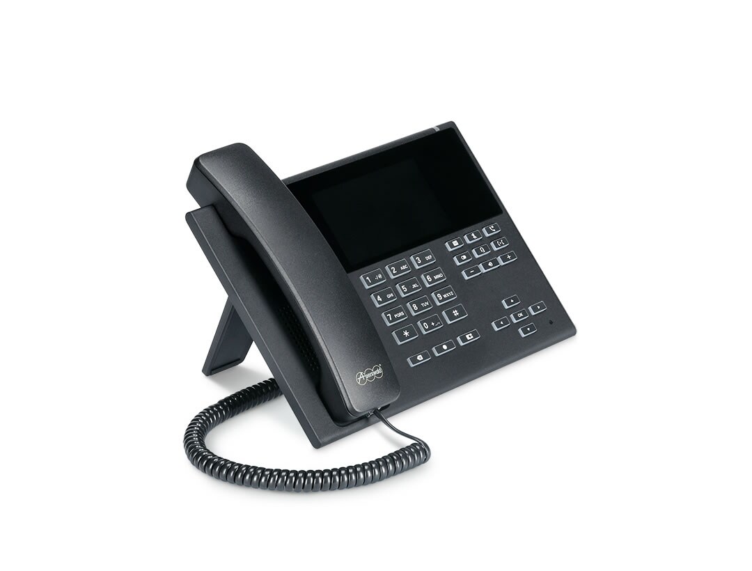 Auerswald COMfortel D-400 - VoIP-telefon med nummerpresentation/samtal väntar - 3-riktad samtalsförmåg - SIP, RTP, SRTP, SIPS - 6 linjer - svart, bild 3
