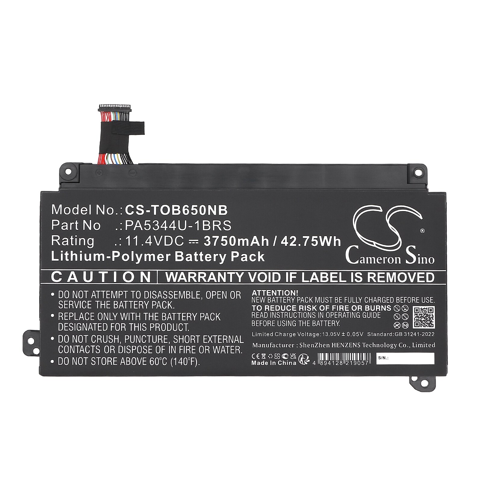 Batteri till Notebook, Bärbar dator för Toshiba Dynabook BJ65/FS, bild 5