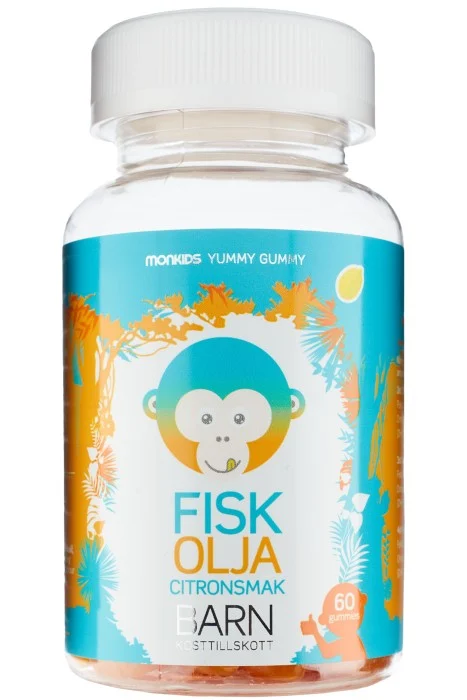 Monkids Fiskolja, 60 st.