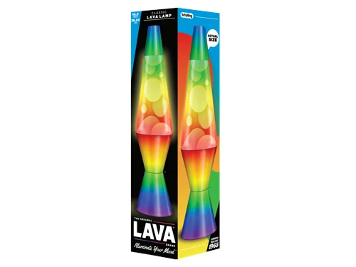 Lava® Lampa Vit/3-Färg, Regnbågsfot 37cm, bild 2