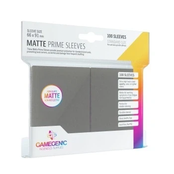 Gamegenic Matte Prime Sleeves Dark Grey (100 st), bild 5