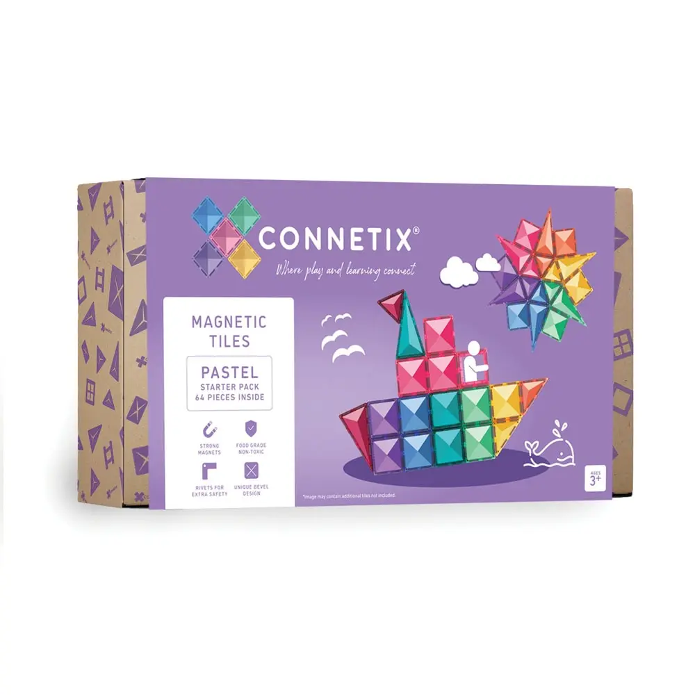 Starter Pack Magnetset med 64 delar - Pastel