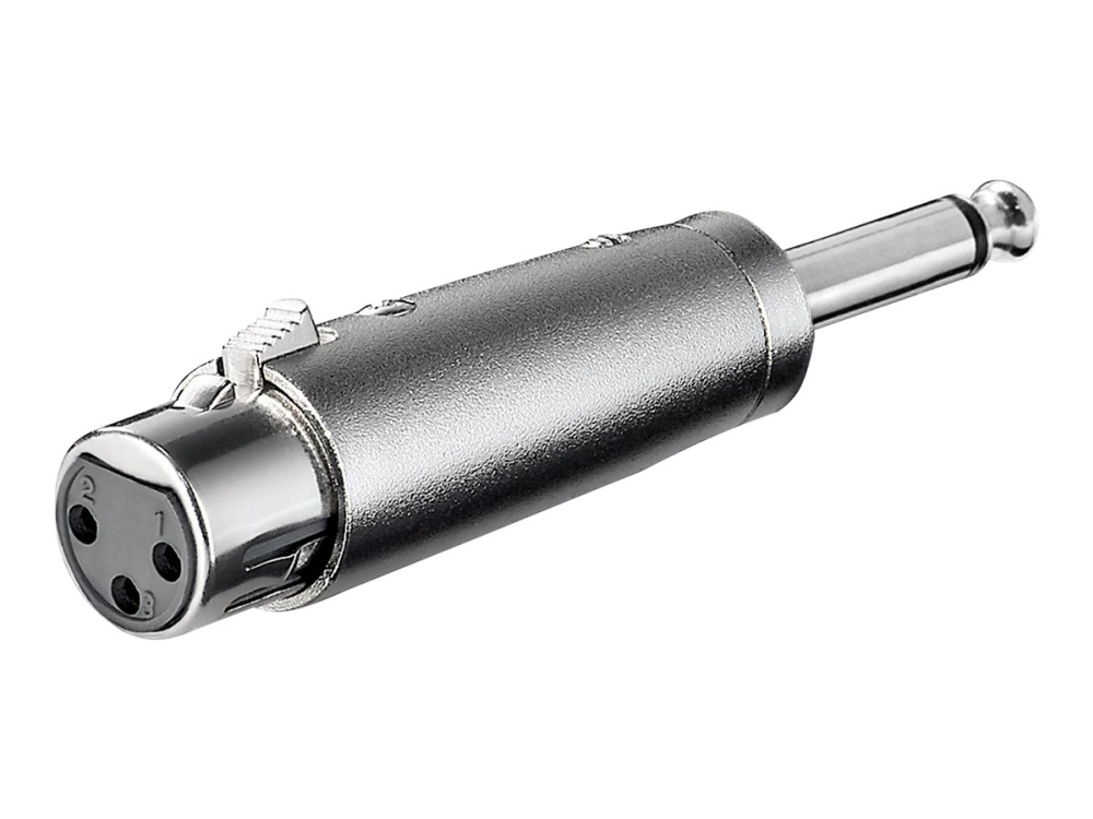 Adapter XLR-hona till 6,3 mm-hane