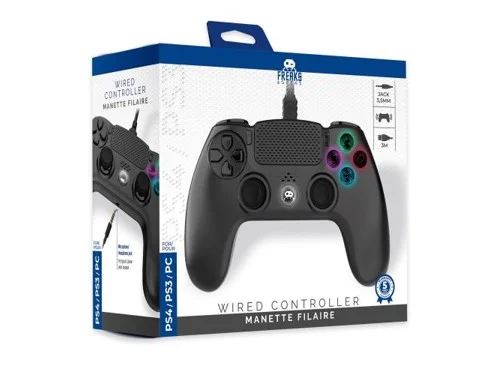 Freaks And Geeks - Wired Controller for PS4 with 3M Cable - Black, bild 2