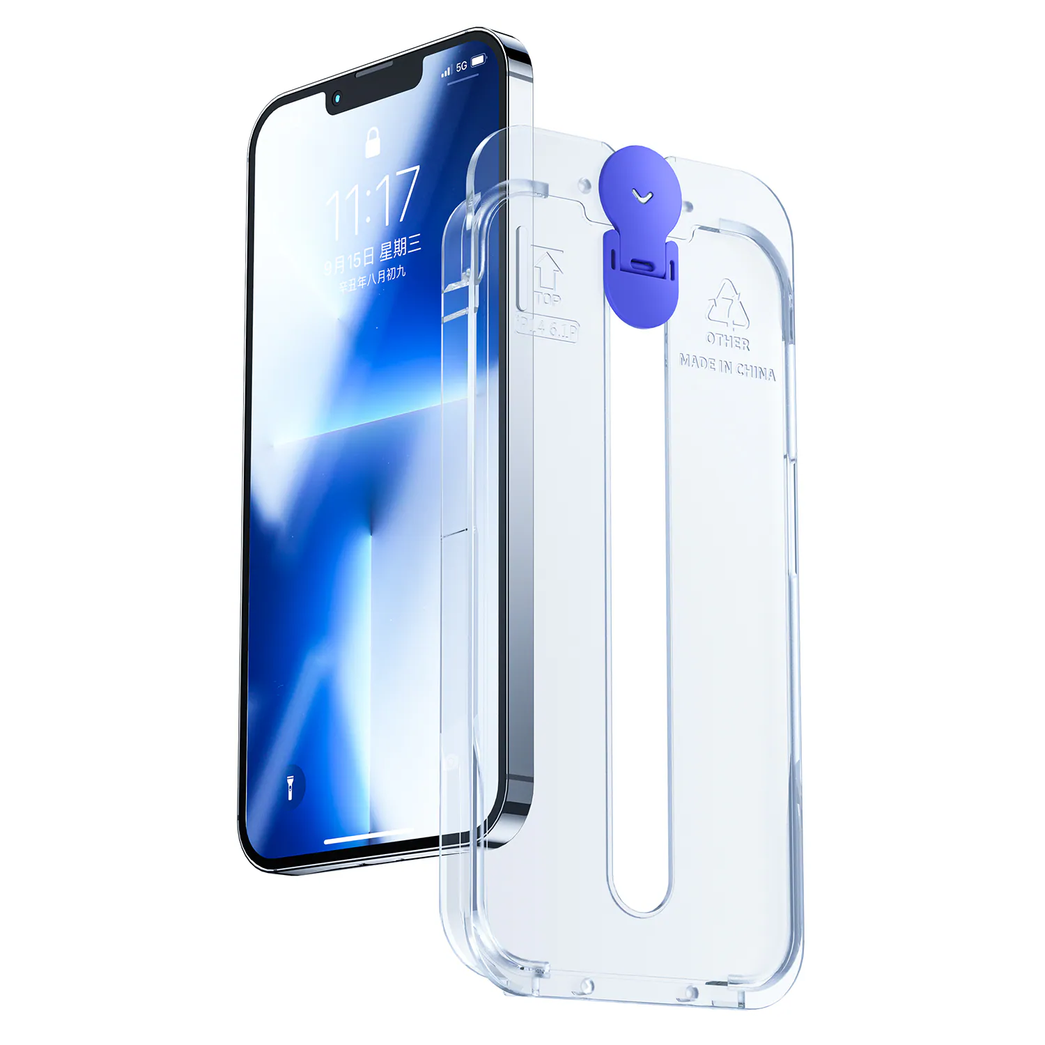 Joyroom Knight-glas för iPhone 14 Plus med monteringssats transparent (JR-H11), bild 2