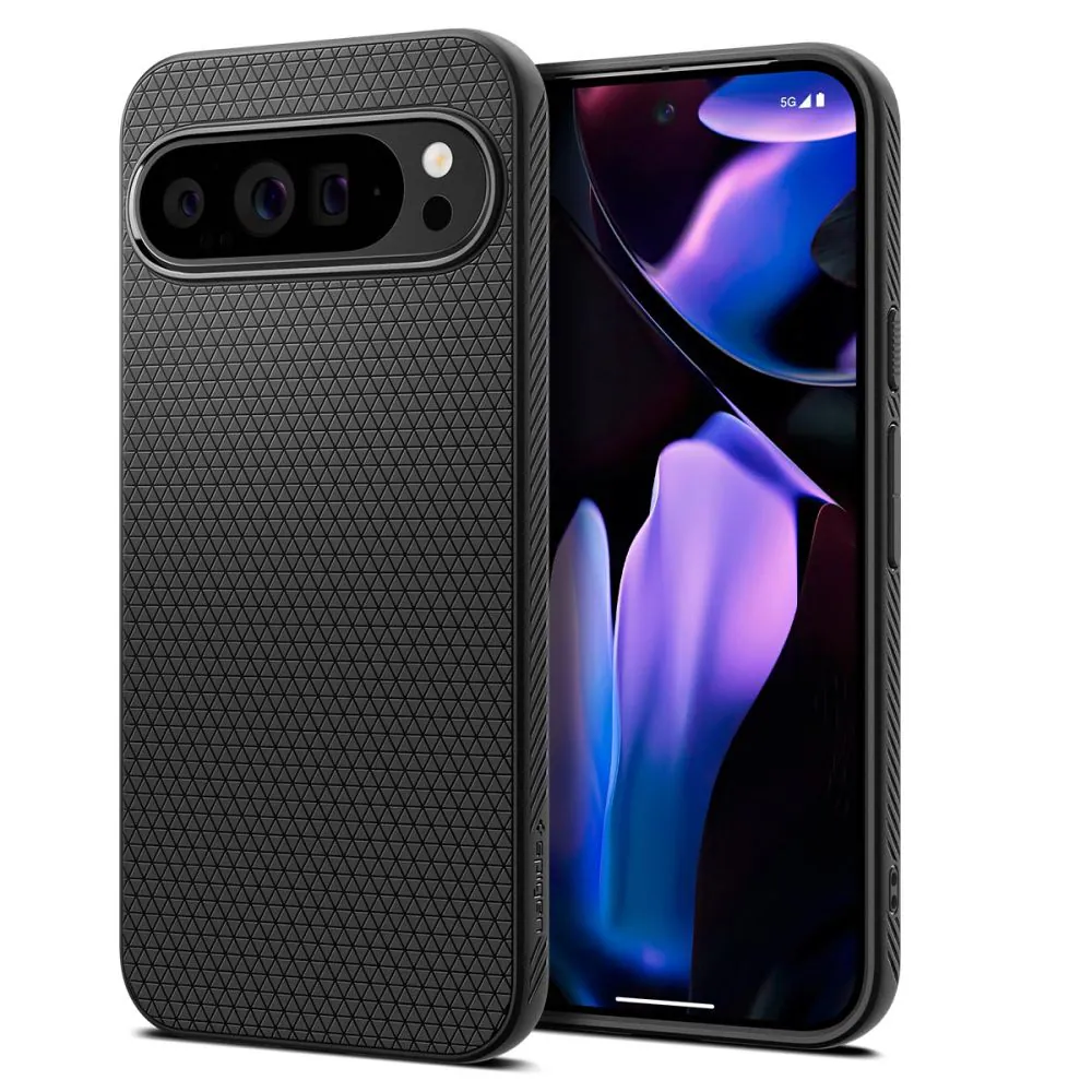 Spigen Liquid Air-överdrag för Google Pixel 9 Pro XL Matt svart
