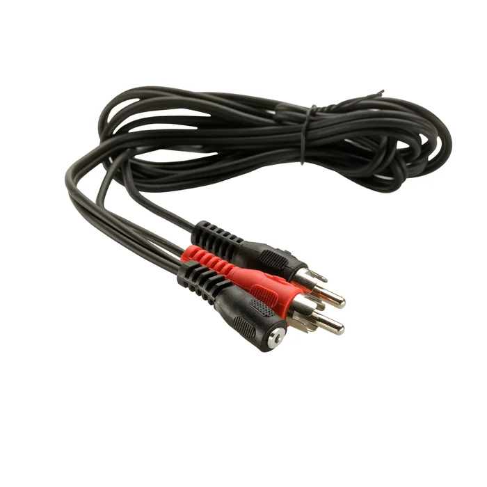 Adapterkabel 3,5 mm-hona till RCA