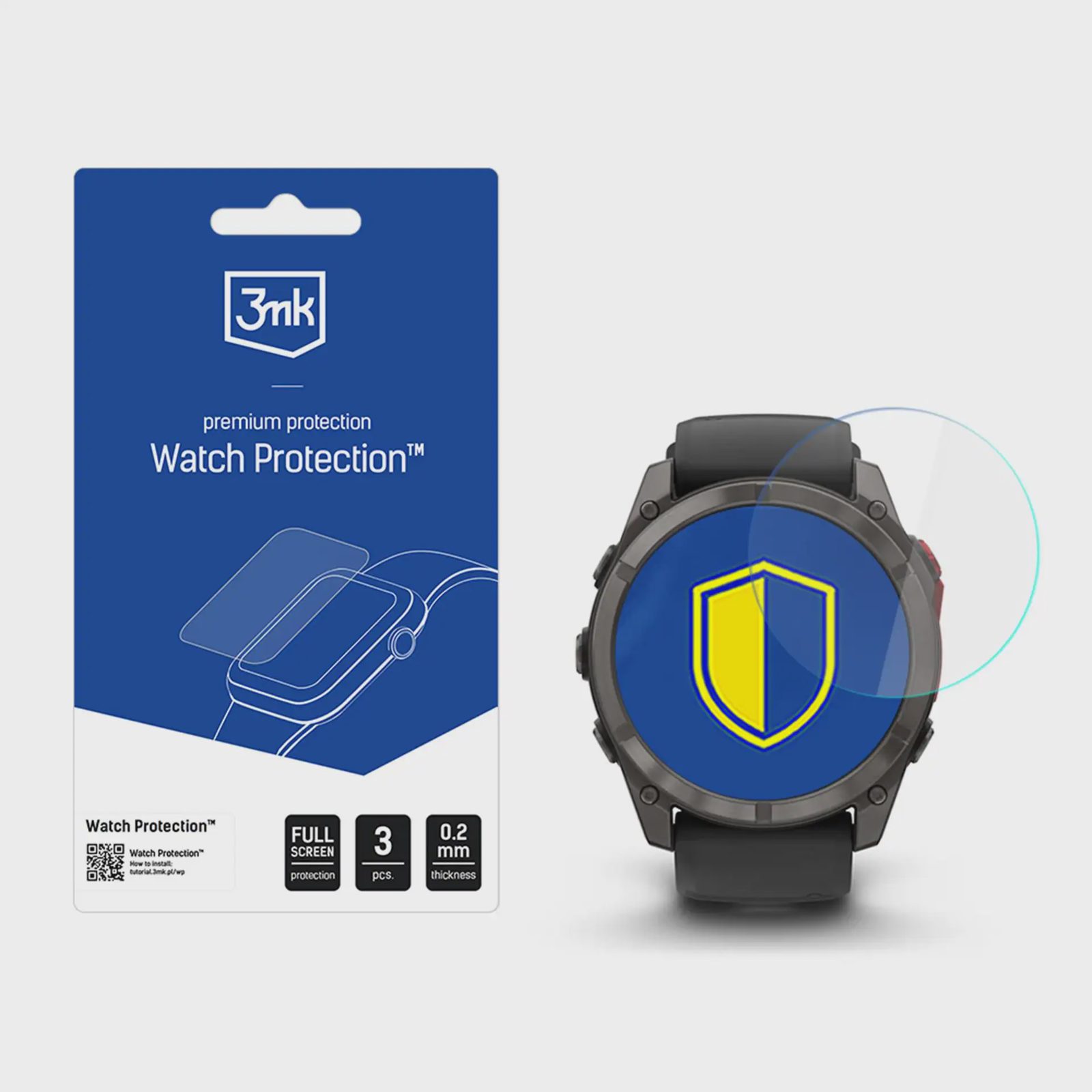 3mk Watch Protection ARC skärmskydd för Garmin Fenix 8 Pro 51 mm (AMOLED, MicroLED)