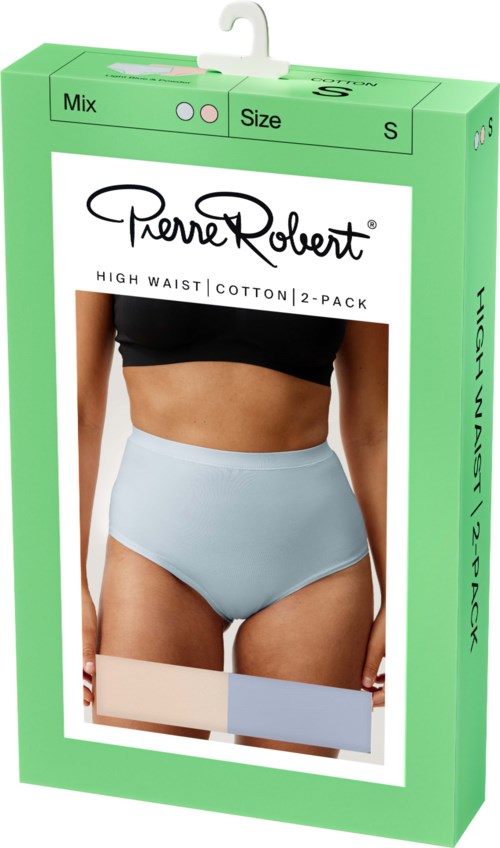 Pierre Robert High Waist Cotton X2 Powder & Light Blue L